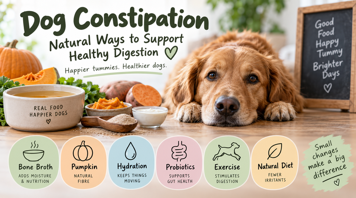 Dog Constipation: Natural Ways to Support Healthy Digestion