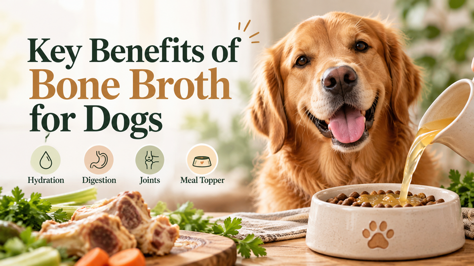 Key Benefits of Bone Broth for Dogs: Hydration, Digestion, Joints and Meal Toppers