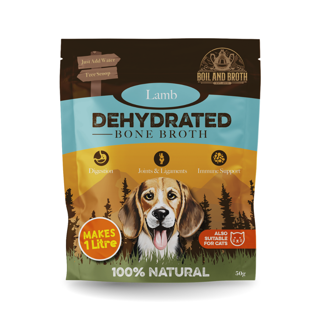 Dehydrated Lamb Broth for Dogs & Cats