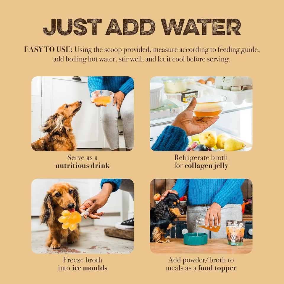 Dehydrated Beef Broth for Dogs Pouch 35g