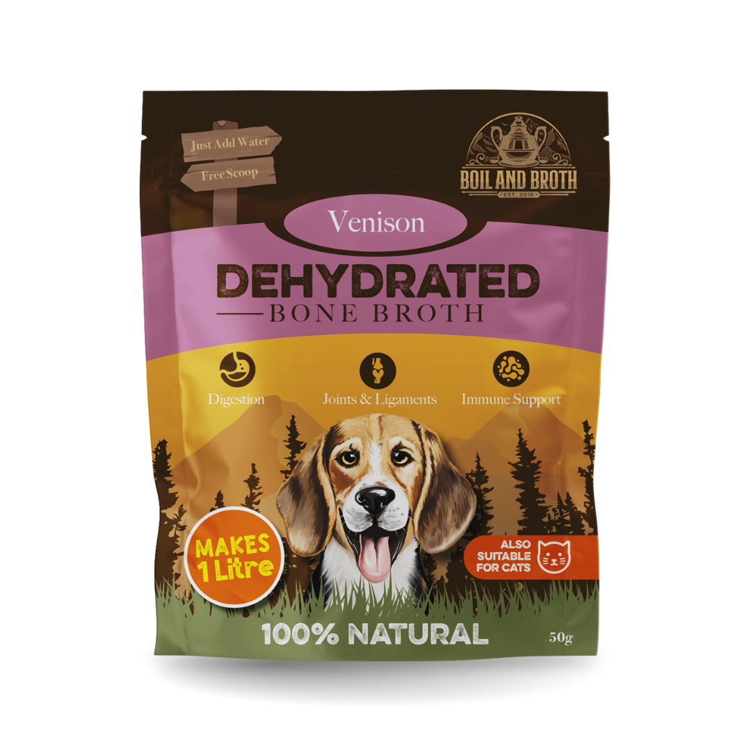 Dehydrated Venison Bone Broth for Dogs & Cats