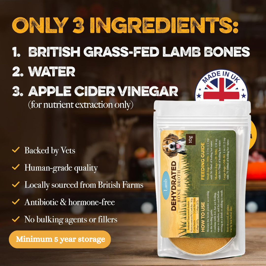 Dehydrated Lamb Broth for Dogs (10g)