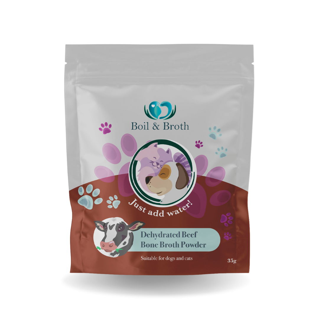 Dehydrated Beef Broth for Dogs Pouch 35g