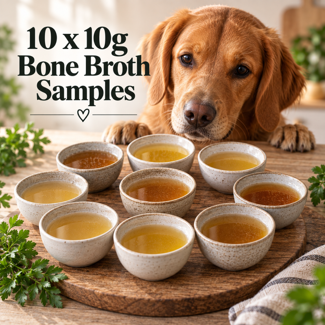 Bone Broth Samples for Dogs & Cats – 10 x 10g