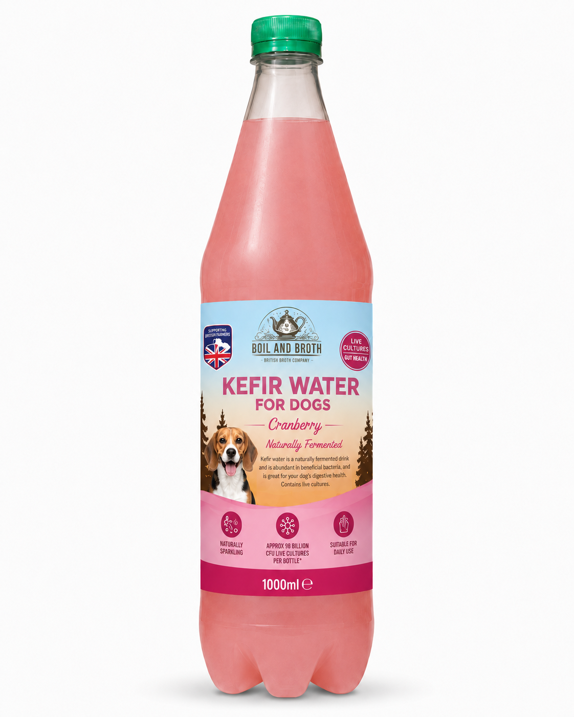 Cranberry Water Kefir for Dogs 1000ml