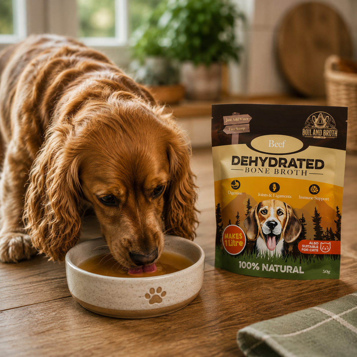 Beef Bone Broth for Dogs – 50g