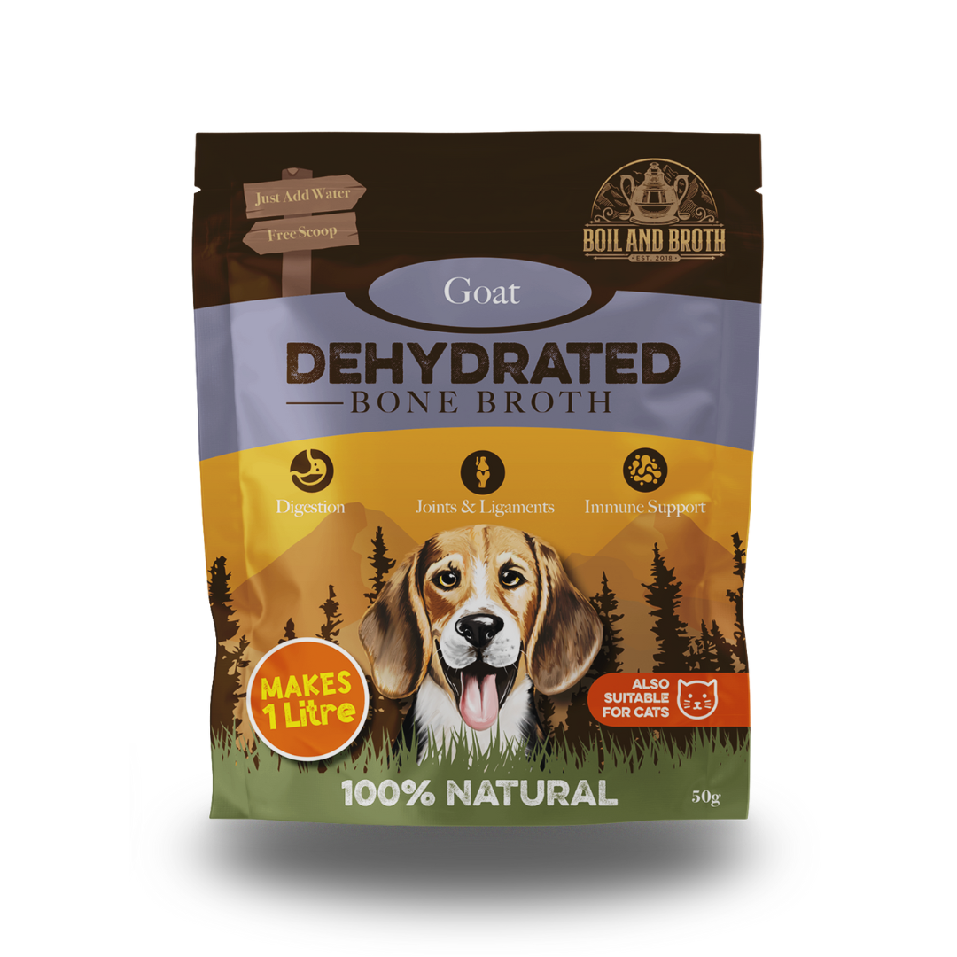 Dehydrated Goat Bone Broth for Dogs & Cats