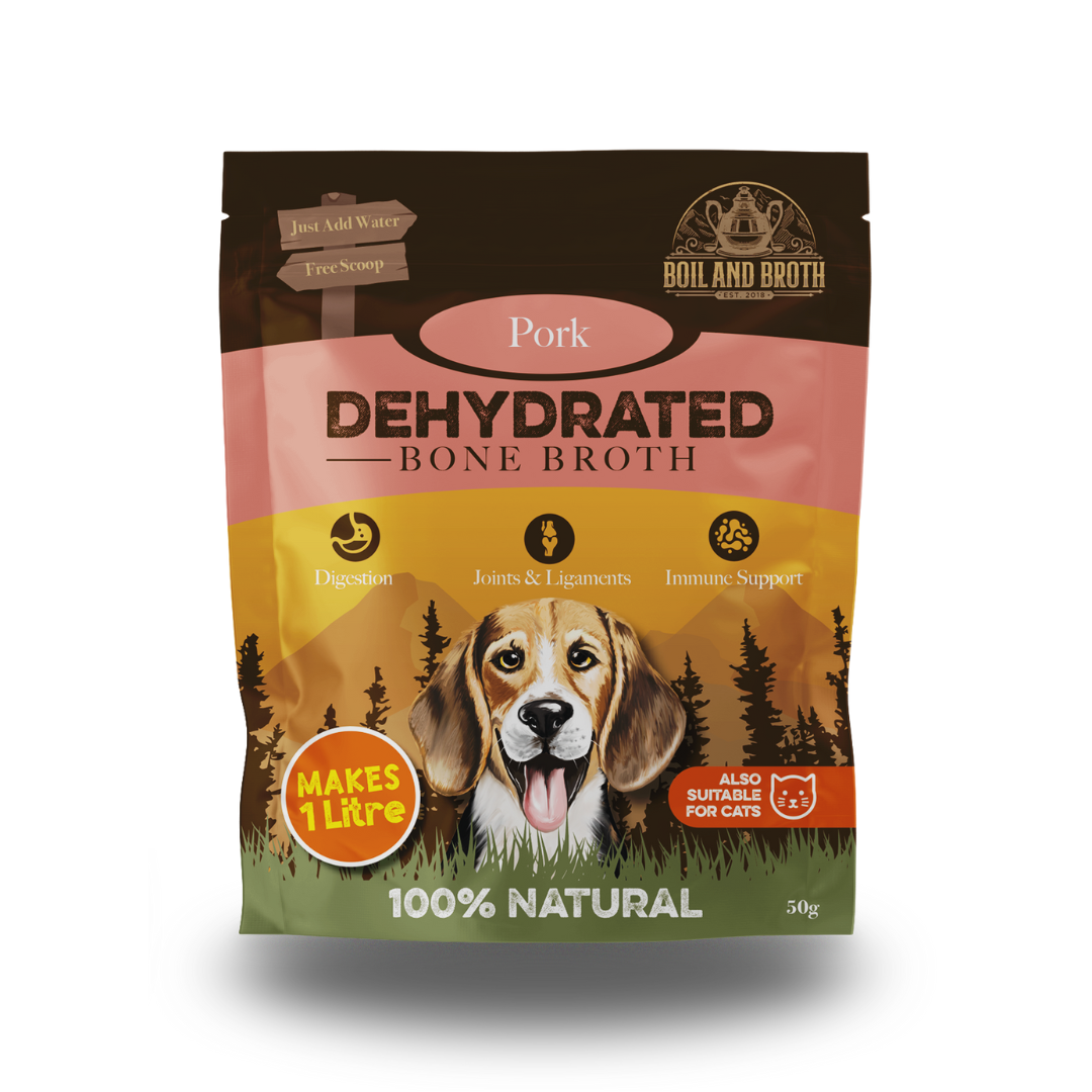 Dehydrated Pork Bone Broth for Dogs & Cats