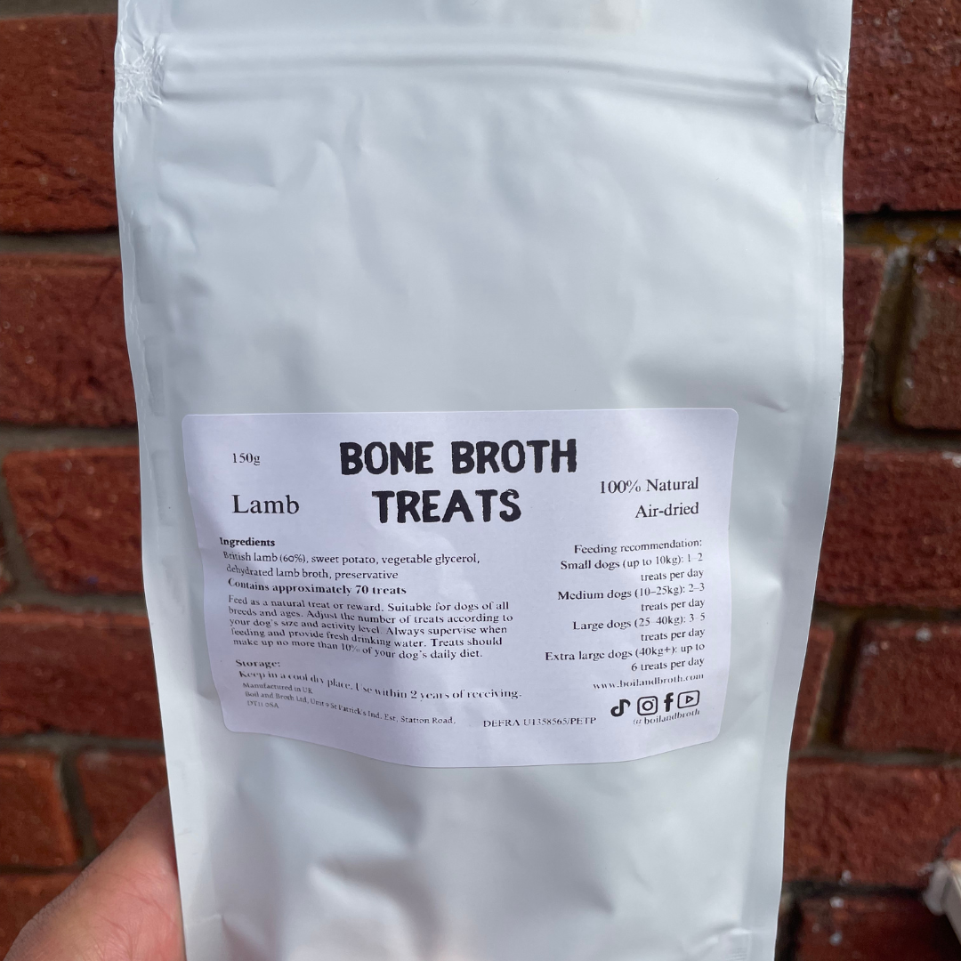 Lamb Bone Broth Treats 150g - Taster Launch 🐾
